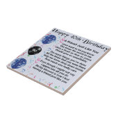 Friend Poem 40th Birthday Tegeltje (Zijkant)