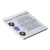 Friend Poem 50th Birthday Notitieblok (Schuin)