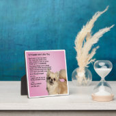 Friend Poem Plaque - Chihuahua chien Design (Insitu)