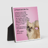 Friend Poem Plaque - Chihuahua chien Design (Recto)