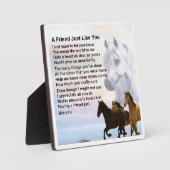 Friend Poem Plaque - Ontwerp voor paarden Fotoplaat (Voorkant)