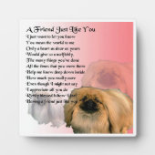 Friend Poem Plaque  -  Pekingese dog  Design (Devant)