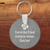 Friend Quote Sleutelhanger (Voorkant)