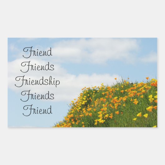 Friend sticker Friends Friendship Blue Sky Poippy (Voorkant)