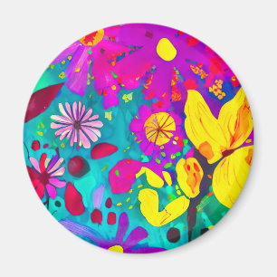 Friend Waterverf Wild Flowers Magneet