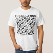 Friendcation créent votre propre T-shirt blanc (Devant)