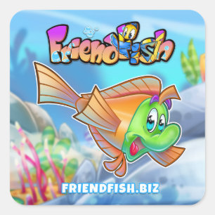 FriendFish caricature autocollants de poisson