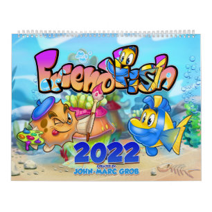 FriendFish cartoon Kalender