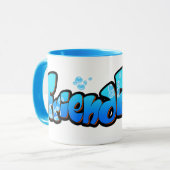 FriendFish cartoon mok (Voorkant links)