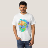 FriendFish cartoon vis jammy shirt (Voorkant volledig)