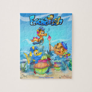 FriendFish mignon dessin animé puzzle de poisson