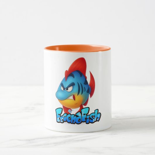 🐠 FriendFish Mug Series – Cute, Colorfu Mok (Midden)