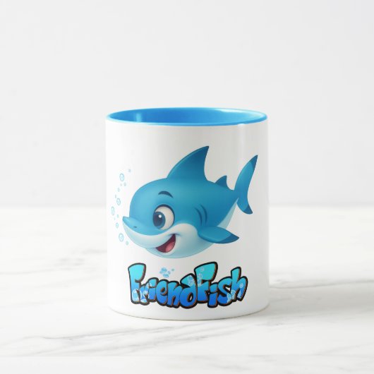 🐠 FriendFish Mug Series – Cute, Colorful (Centre)