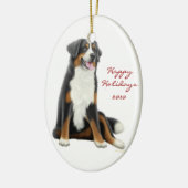 Friendly Bernese Mountain Dog Holiday Ornament (Links)