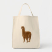 Friendly Brown Alpaca Canvas tas (Voorkant)