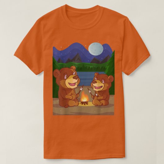 Friendly Brown Bear Gift for Fluffy Bear Lovers T-shirt (Design voorkant)