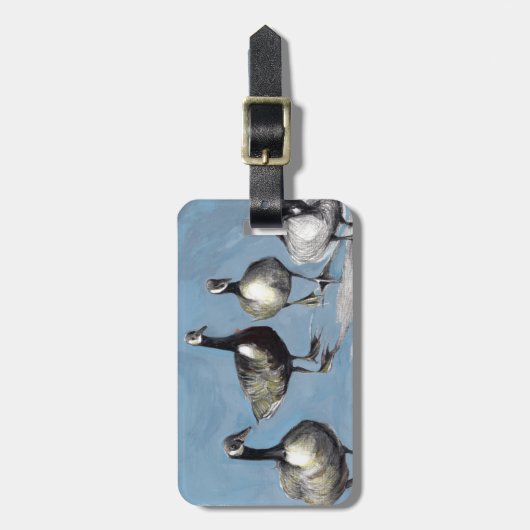 Friendly Canada Geese 2012 Bagagelabel (Voorkant verticaal)