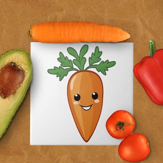 Friendly Carrot Tegeltje