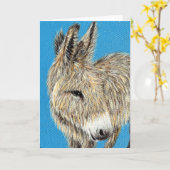 Friendly Donkey Painting Kaart (Gele Bloem)