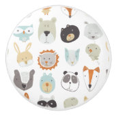 Friendly Faces | Portretten van stutdieren Keramische Knop (Voorkant)