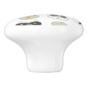 Friendly Faces | Portretten van stutdieren Keramische Knop (Zijkant)