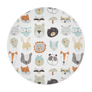 Friendly Faces   Portretten van stutdieren Snijplank