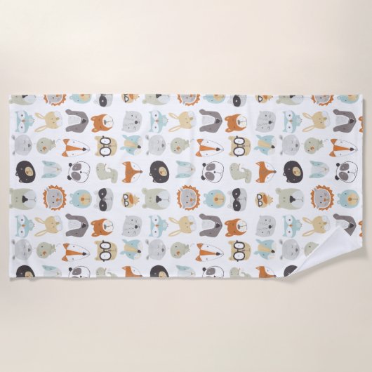 Friendly Faces | Portretten van stutdieren Strandlaken (Voorkant)