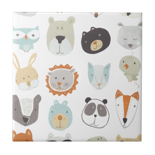 Friendly Faces | Portretten van stutdieren Tegeltje (Voorkant)