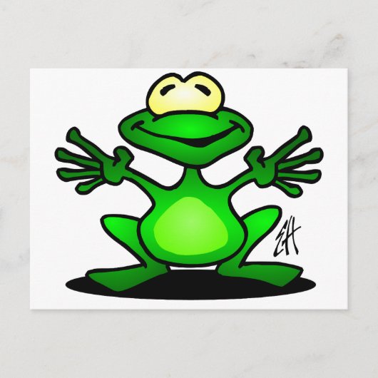 Friendly Frog Briefkaart (Voorkant)