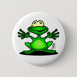 Friendly Frog Ronde Button 5,7 Cm
