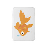 Friendly Gold Fish Illustration Badmat (Voorkant Verticaal)