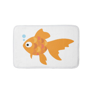 Friendly Gold Fish Illustration Badmat