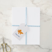 Friendly Gold Fish Illustration Cadeaulabel (Met Touw)