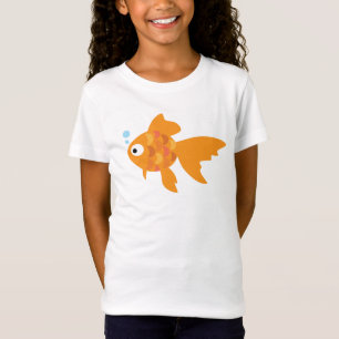 Friendly Gold Fish Illustration T-shirt