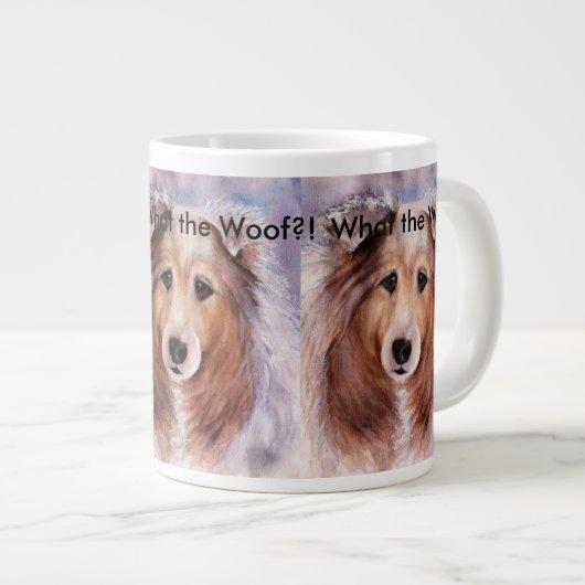 FRIENDLY GOLDEN COLLIE DOG EXTRA GROTE MOK (Voorkant rechts)