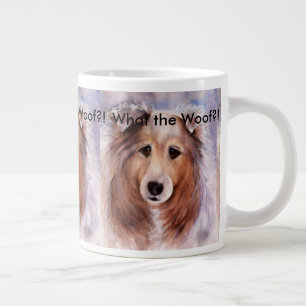 FRIENDLY GOLDEN COLLIE DOG EXTRA GROTE MOK
