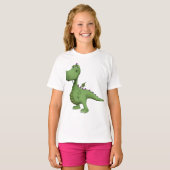 Friendly Green Dinosaur T-shirt (Voorkant volledig)