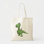 Friendly Green Dinosaur Tote Bag (Voorkant)