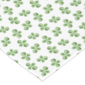 Friendly Green Succulent Leaves on White Tafelkleed (Gekanteld)