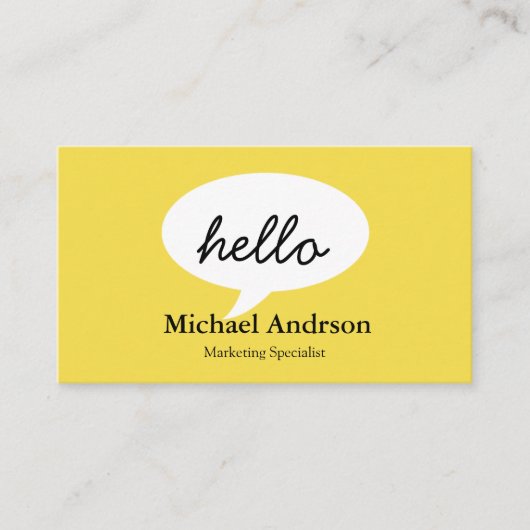 Friendly Hallo Visitekaartje (Voorkant)