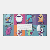 Friendly Halloween Ghosts Bureaumat (Keyboard & Muis)