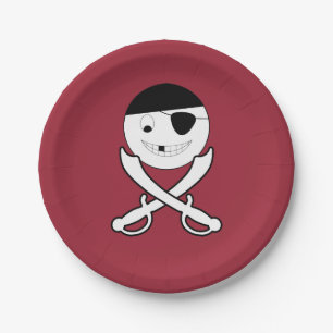 Friendly Jolly Roger Papieren Bordje