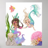Friendly Mermaids Poster (Voorkant)