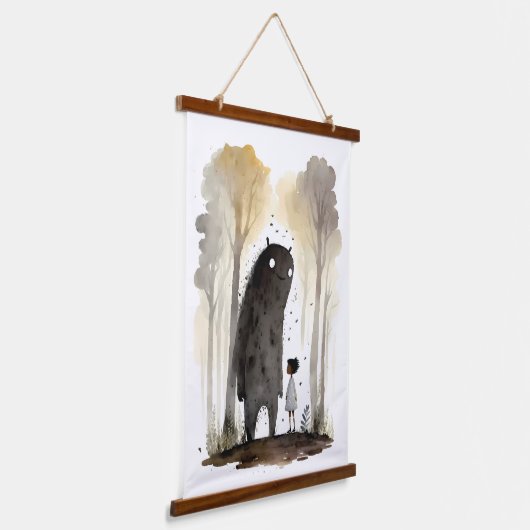 Friendly Monster Hangend Wandkleed (Gebogen)