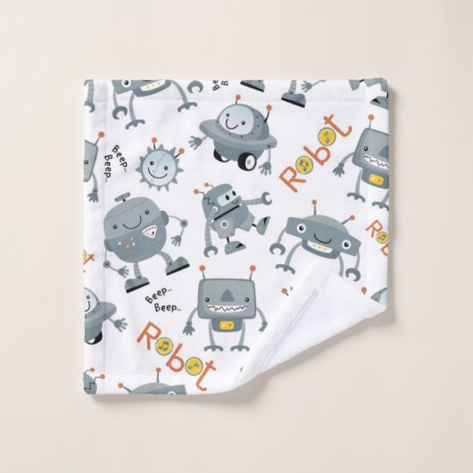 Friendly Robot Bad Handdoek (Wasdoekje)