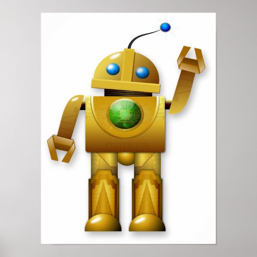 Friendly Robot Poster (Voorkant)