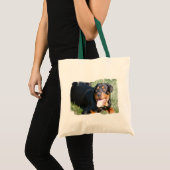 Friendly Rottweiler Canvas tas (Voorkant (product))