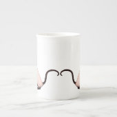 Friendly Siamese Cat Bone China Mok (Voorkant)