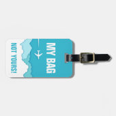 Friendly Skies | Mijn tas! Niet van jou Bagagelabel (Voorkant horizontaal)
