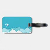 Friendly Skies | Mijn tas! Niet van jou Bagagelabel (Achterkant horizontaal)